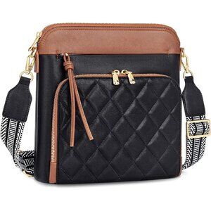 Crossbody Bag for Women Soft Leather Small Light Travel Purses with RFID